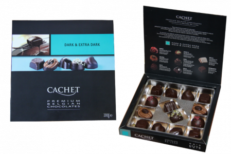 Шоколадный набор "CACHET" темный и черный шоколад | 292