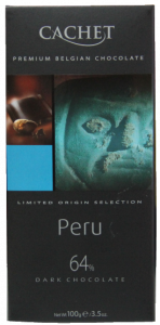 Темный шоколад "КАШЕ" "Peru" 64% - подарок на Новый год